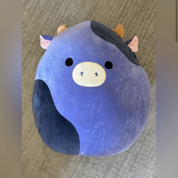 Squishmallow 24” Ingred the Purple Cow Exclusive Jumbo Plush - Picture 1 of 2